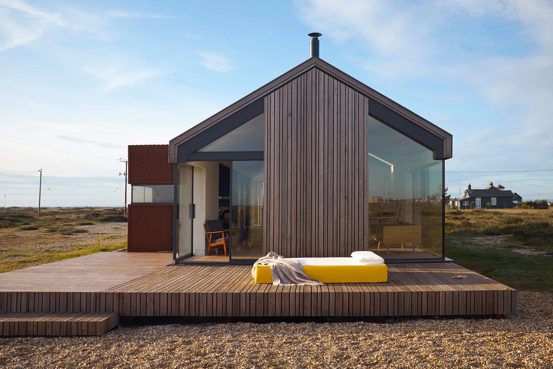 eve Sleep mattress outside a modern home